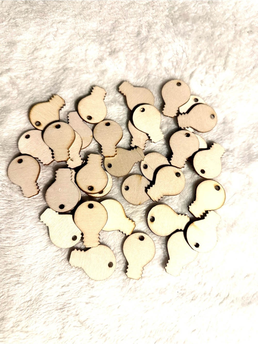 Blank Wooden Light Bulbs for Arts & Crafts